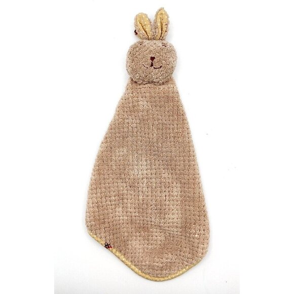 MINISO Brown Bunny Rabbit Security Blanket Lovey Nunu 14 in Plush - Picture 1 of 2